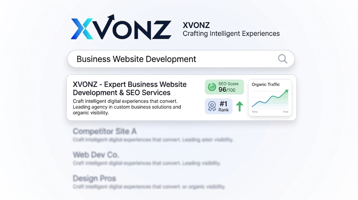 XVONZ SEO Strategy Dashboard