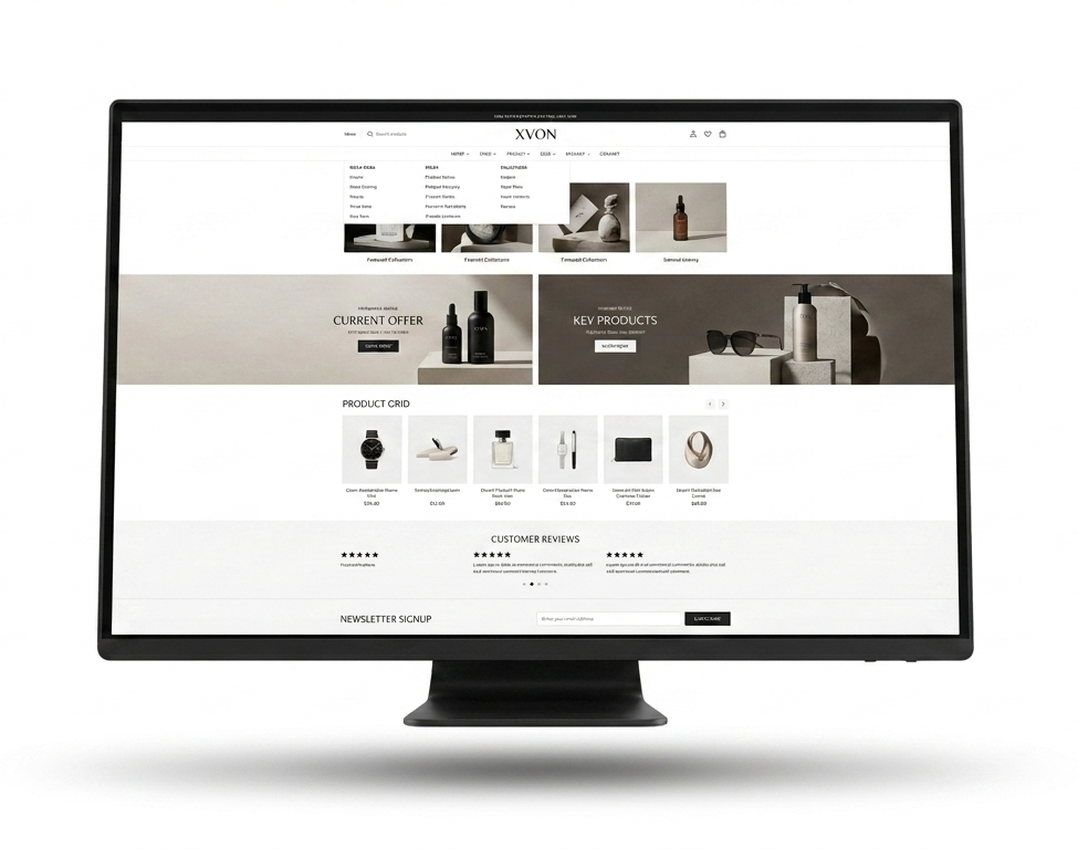 Premium Shopify dashboard and storefront showcase